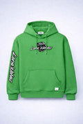 Green LONE WOLF embroidered Hoodie